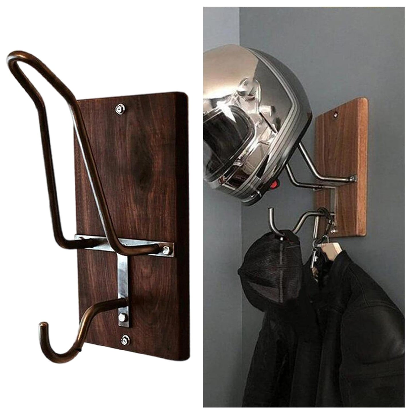 Handcrafted Industrial Helmet Holder