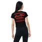 Peel Out Motorcycles Crop Tee - Black