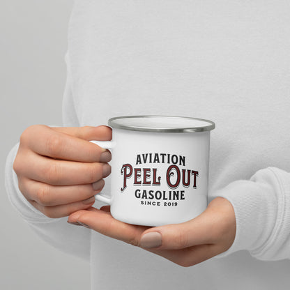 Aviation Gasoline Enamel Mug
