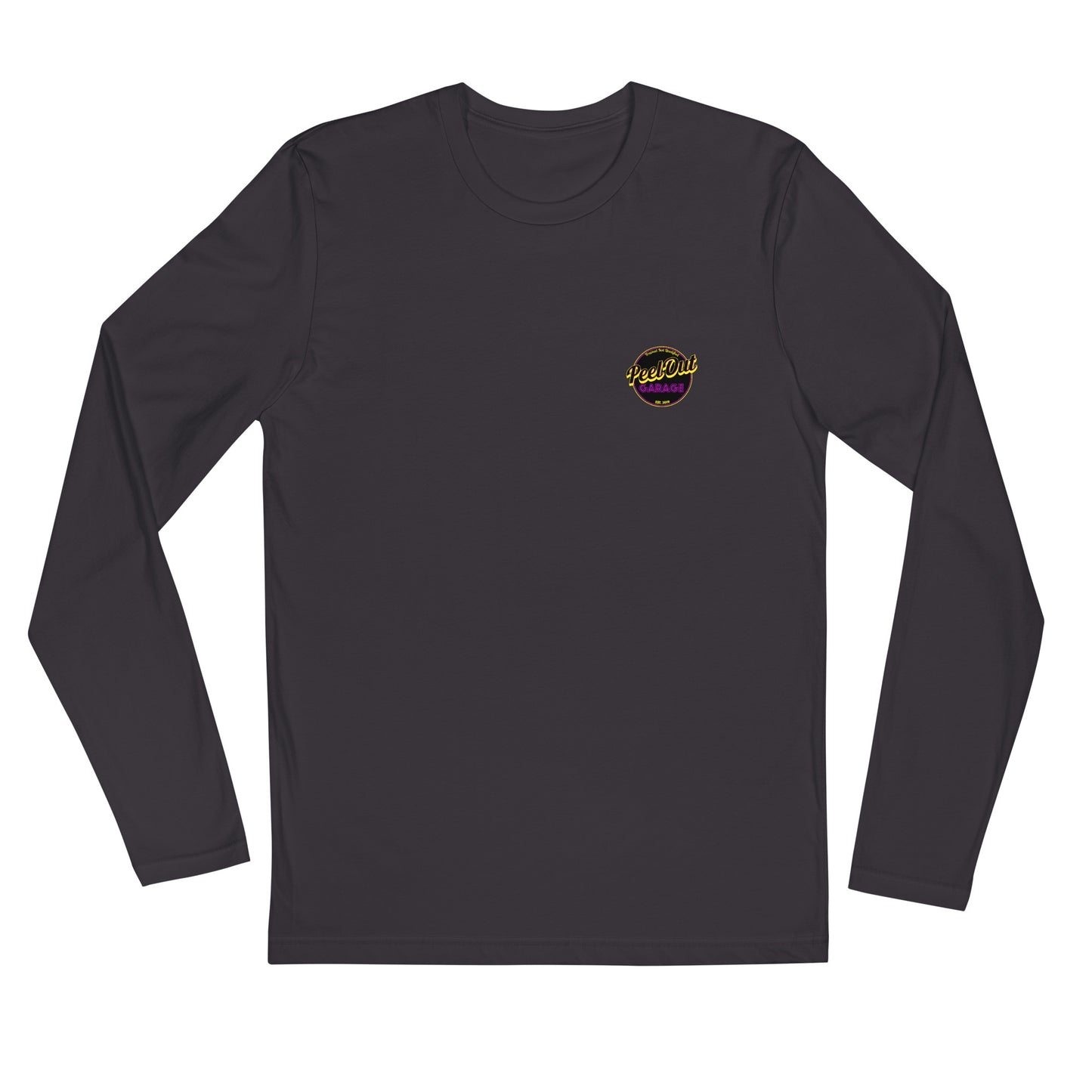 Peel Out Garage -  Long Sleeve Fitted Crew