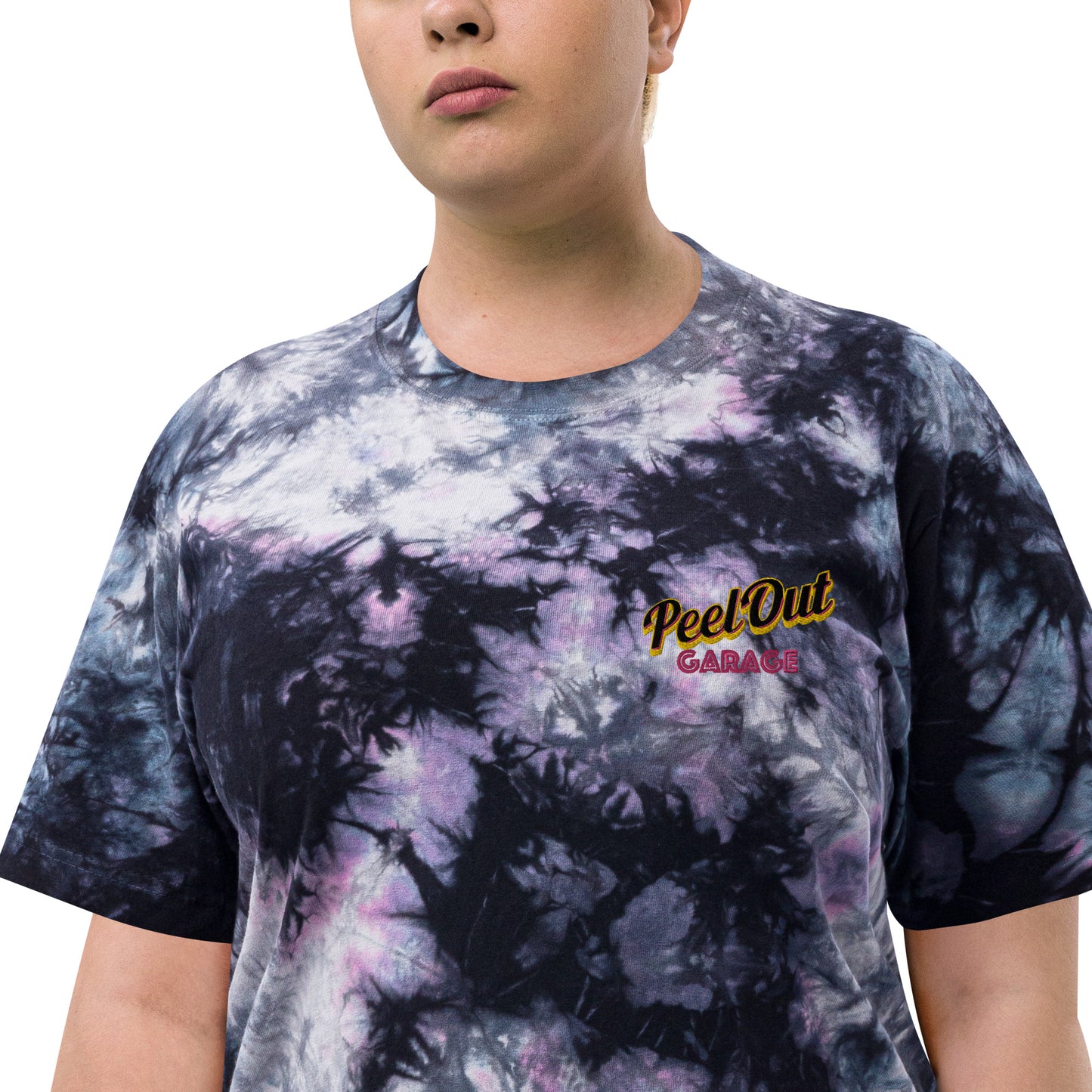 Peel Out Garage Oversized tie-dye t-shirt