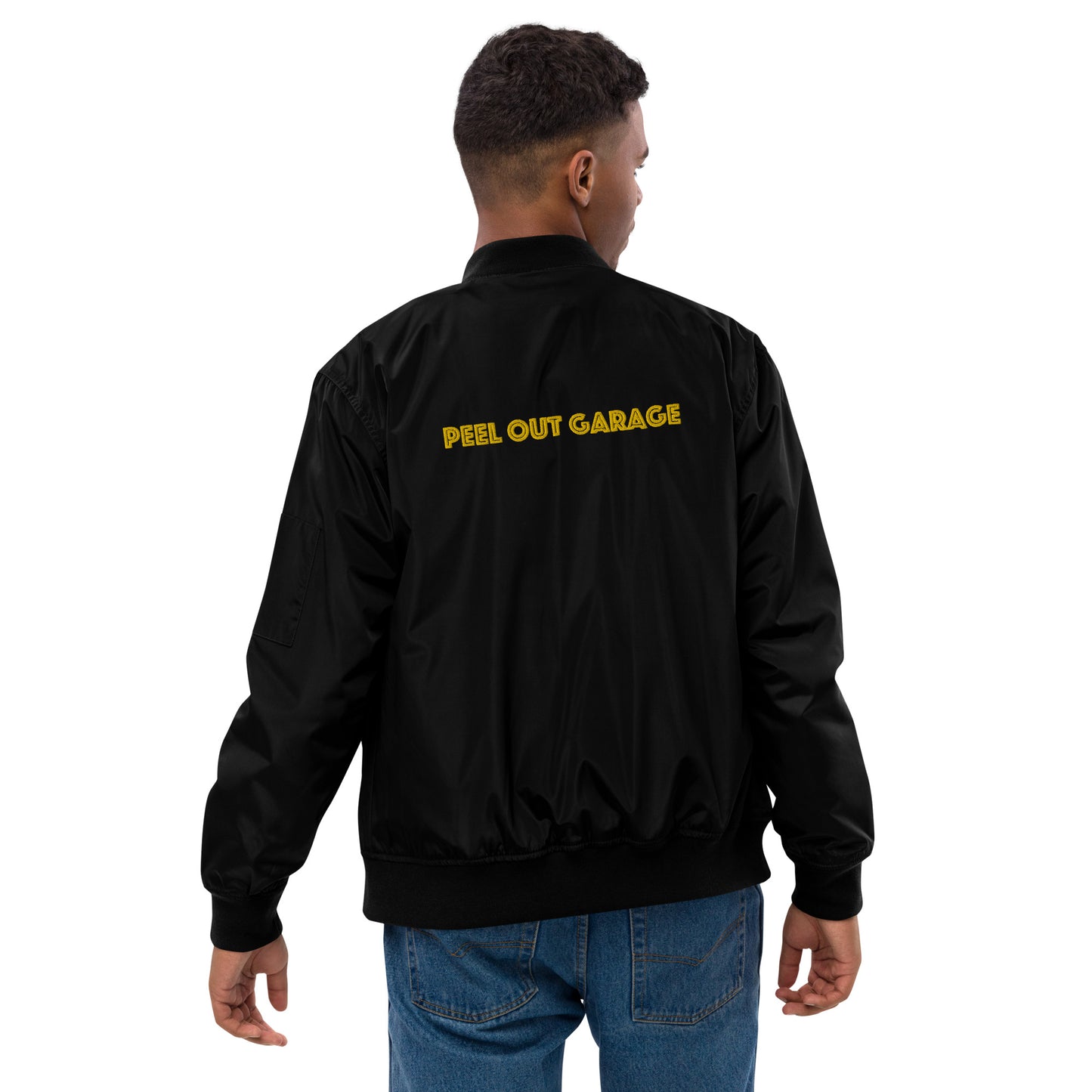 Peel Out Garage - Recycled Bomber Jacket