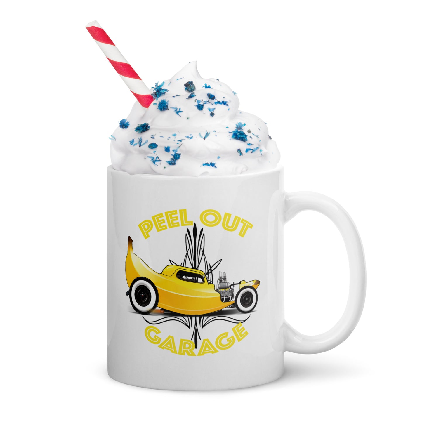 Peel Out Garage  mug